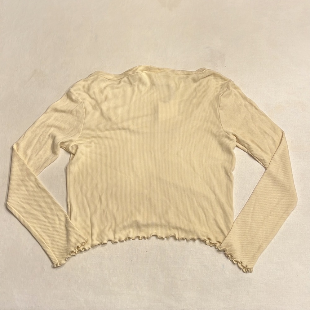 61. NWT LNA | Scoop Thermal Long Sleeve -Cloud - Picture 5 of 5